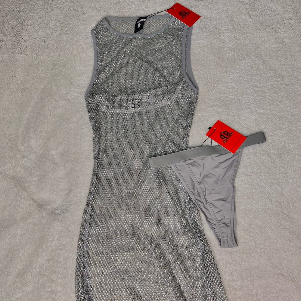 G Suwoo “Fling” Dress- Silver